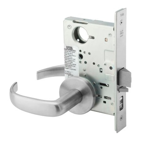 Yale Commercial 8822FL X 626 PBR Field Reversible Mortise Lockset 85026